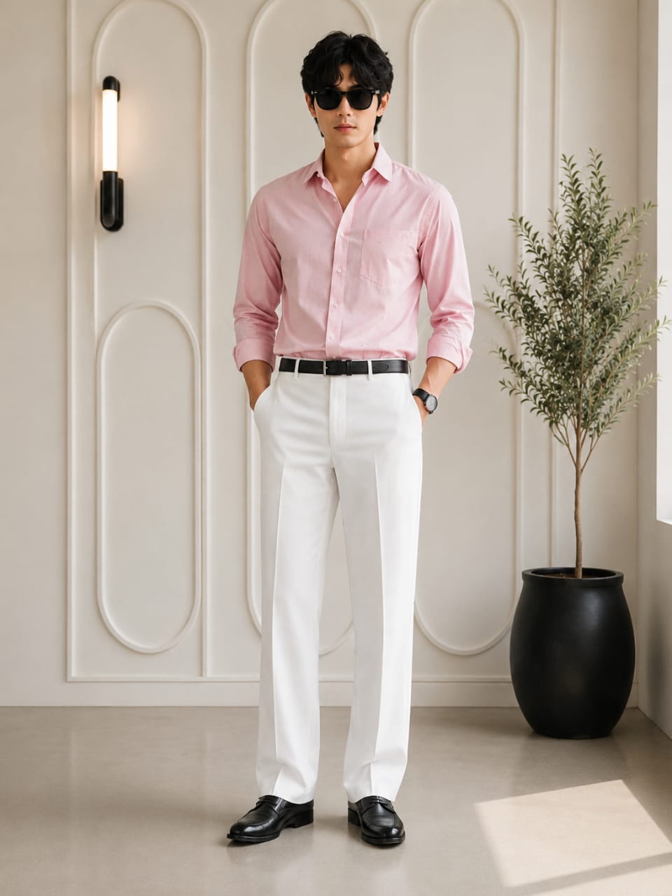 The pink Essence Men's shirt