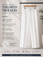 Arctic white Tailored Trousers for men