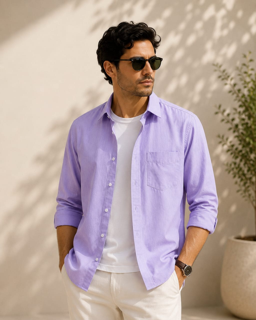 Lavender Luxe shirt for men