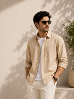 The sandstone Essential Men's shirt