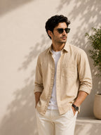 The sandstone Essential Men's shirt
