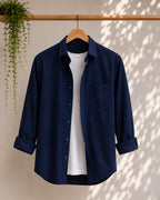 Midnight Blue Essentail overshirt