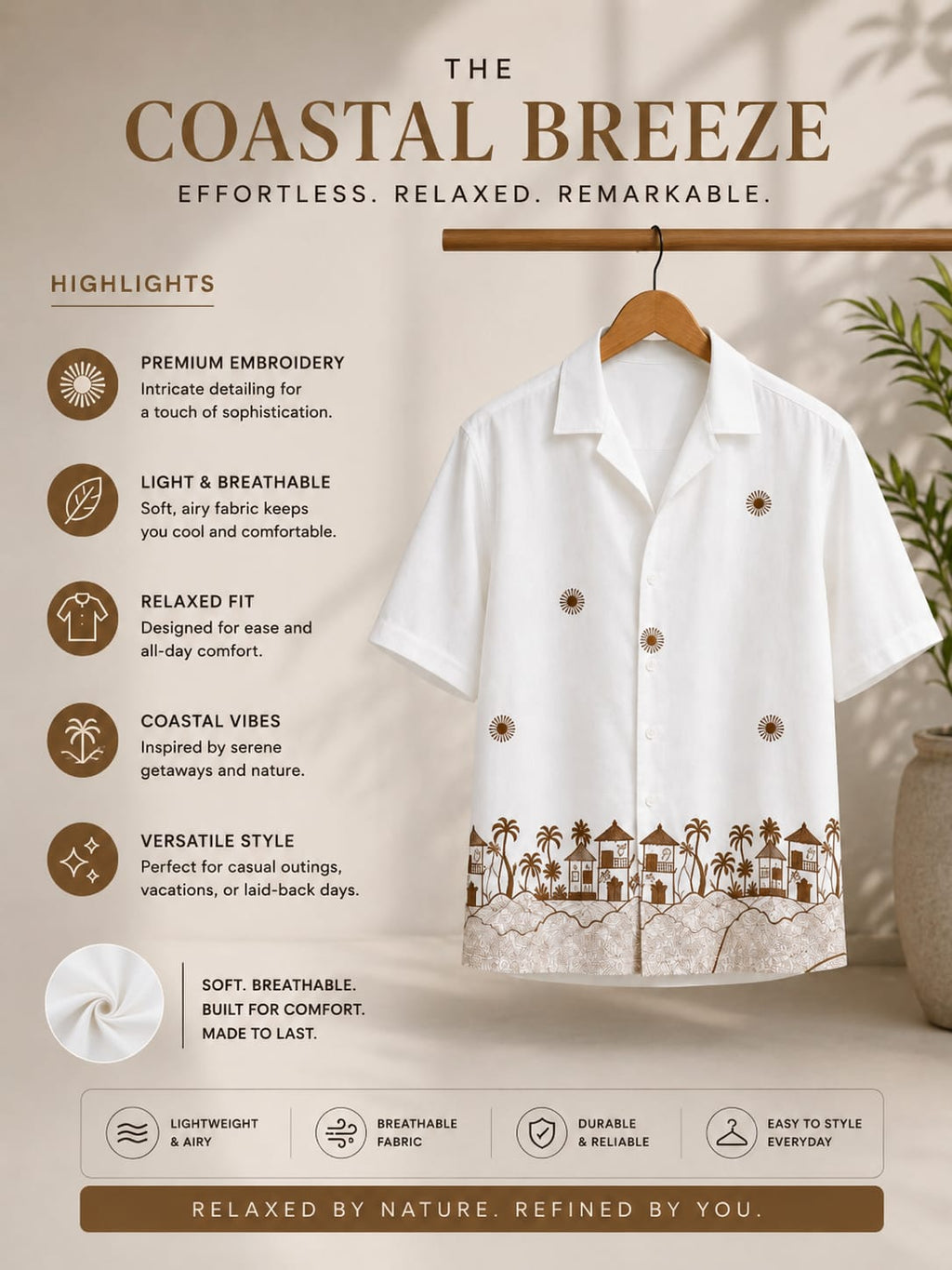 The Coastal Breeze Men's Shirt