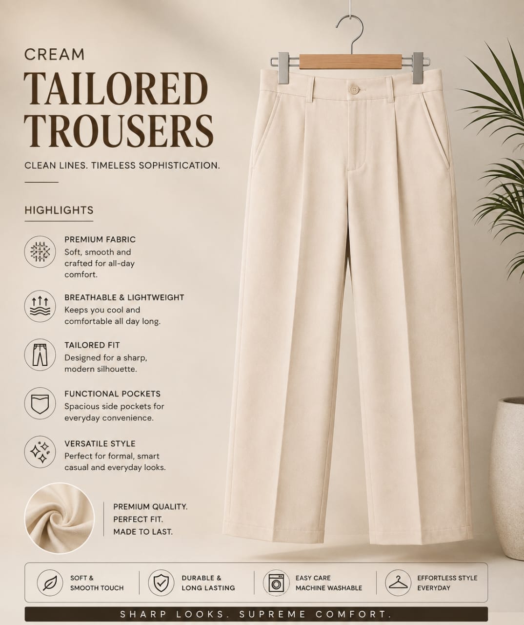 Ivory Elite trouser