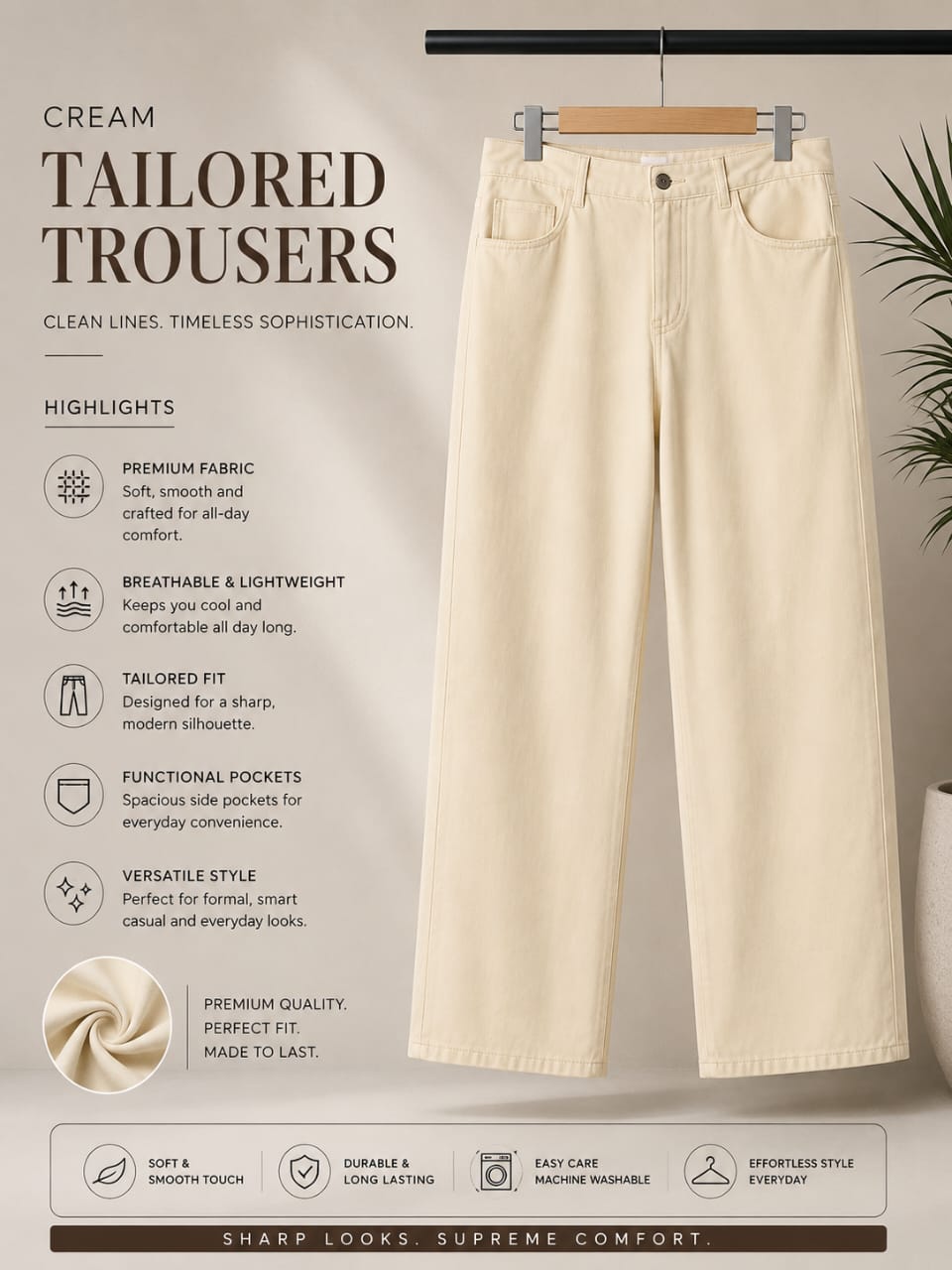 Ivory Drift Relaxed jeans