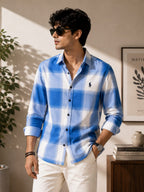 Azure Breeze Check shirt