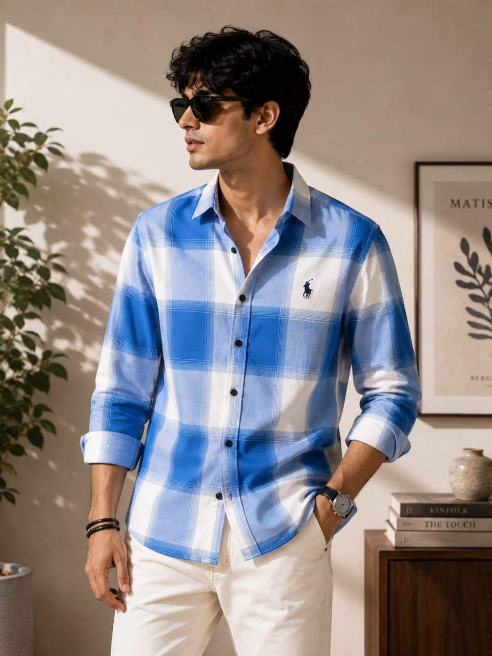Azure Breeze Check shirt