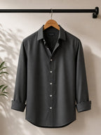 Refined charcoal Black shirt for men