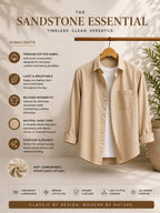 The sandstone Essential Men's shirt